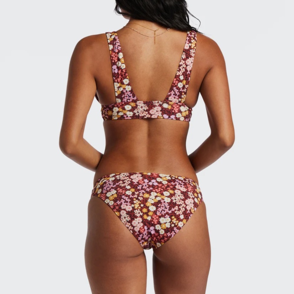 Nwtbillabong Field Of Dreams Lowrider Full Bum Coverage Bikini Bottoms L(12) View 3